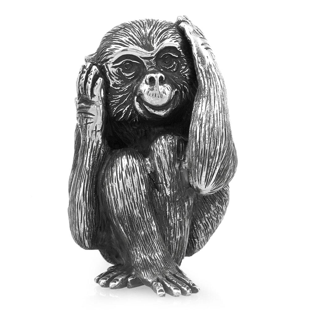 Buccellati Sterling Silver Smooth Wise Monkeys